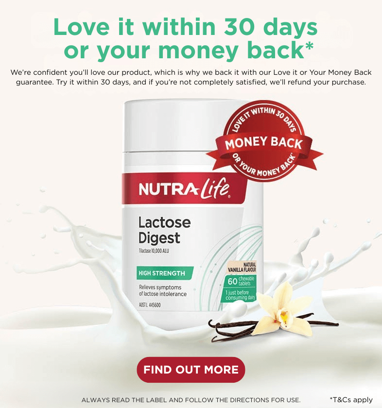 Lactose Digest Money back banner Mobile