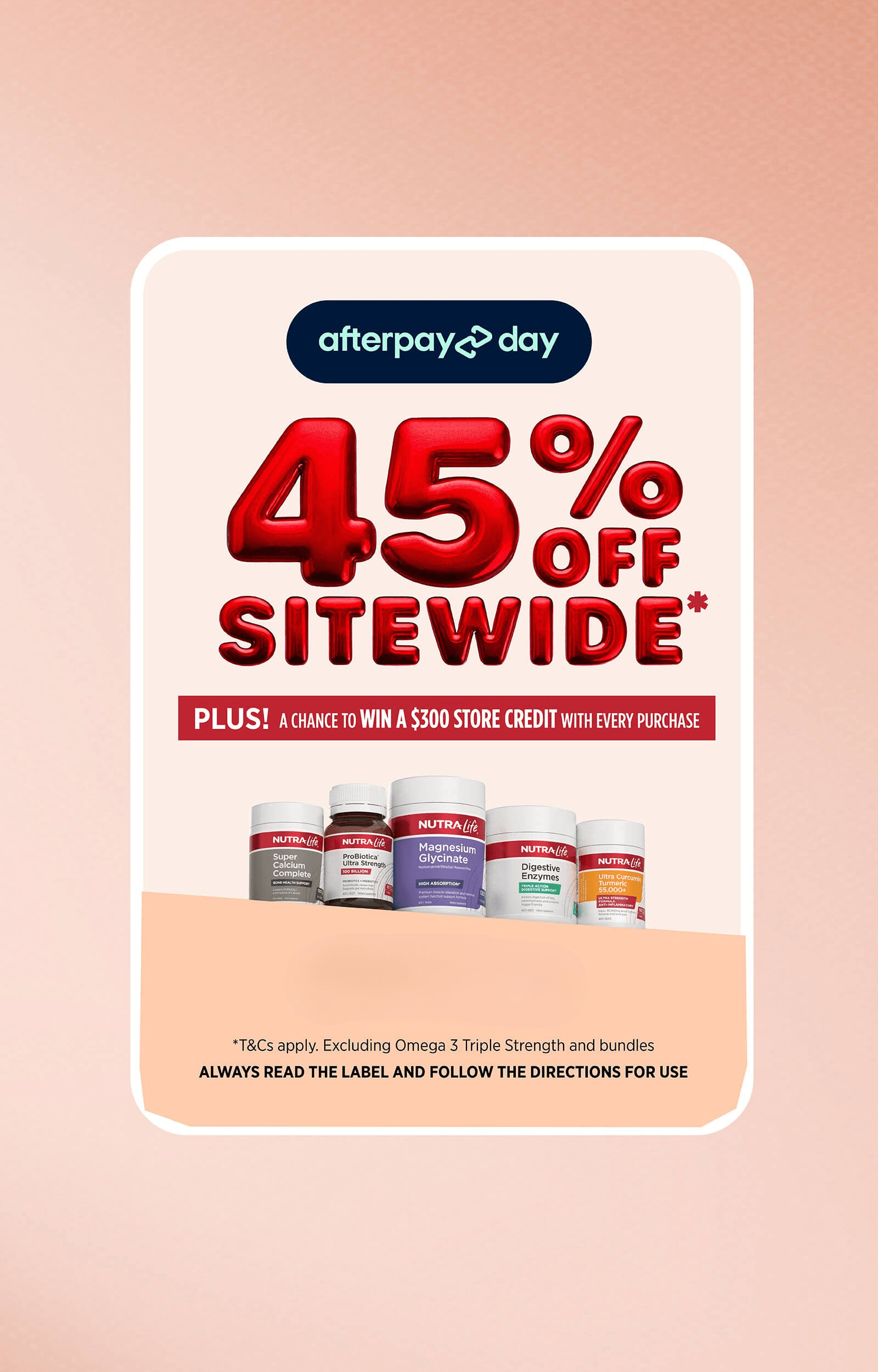 45% off sitewide