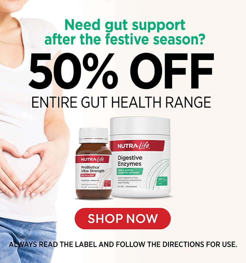 50% off gut range banner