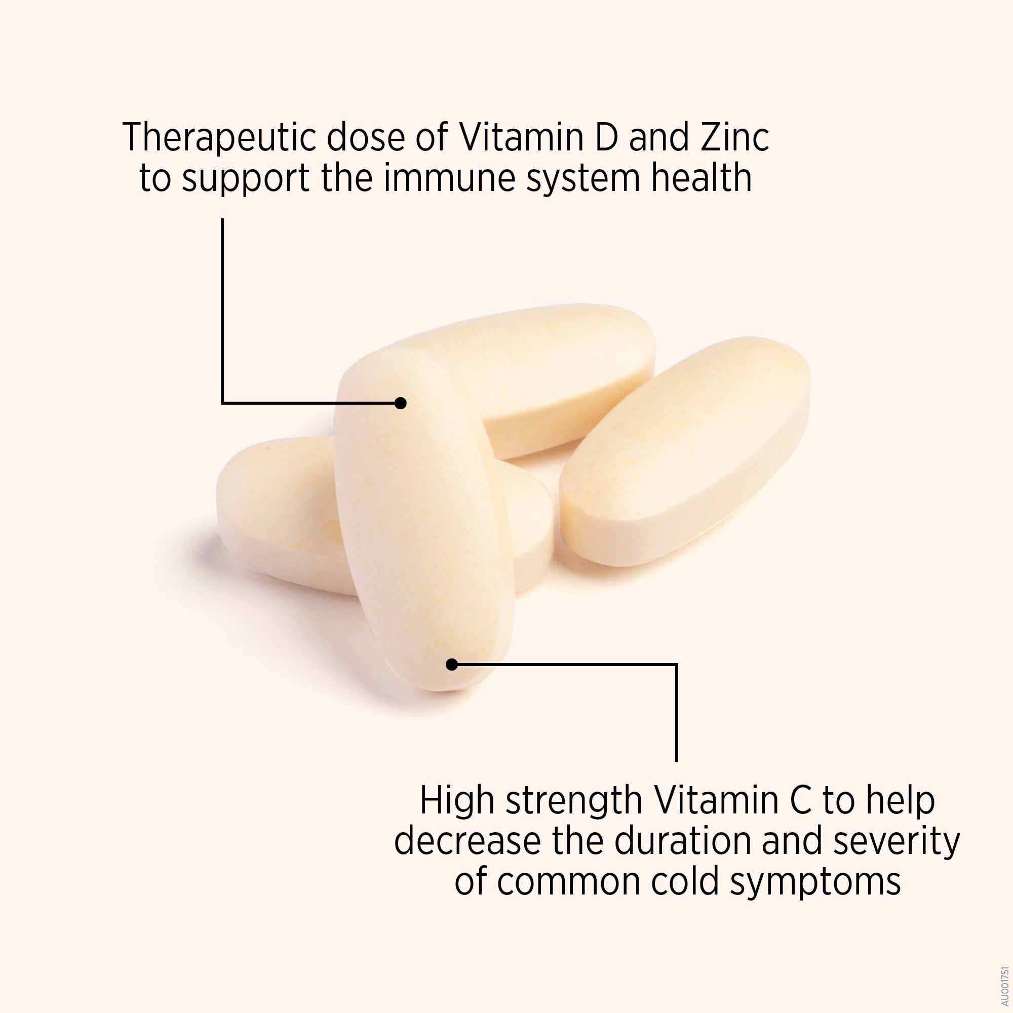 High Strength Vit C + D + Zinc