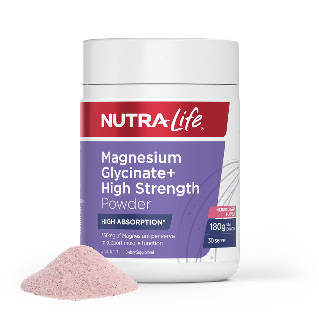 Nutra-life Magnesium Glycinate + HIgh Strength Powder