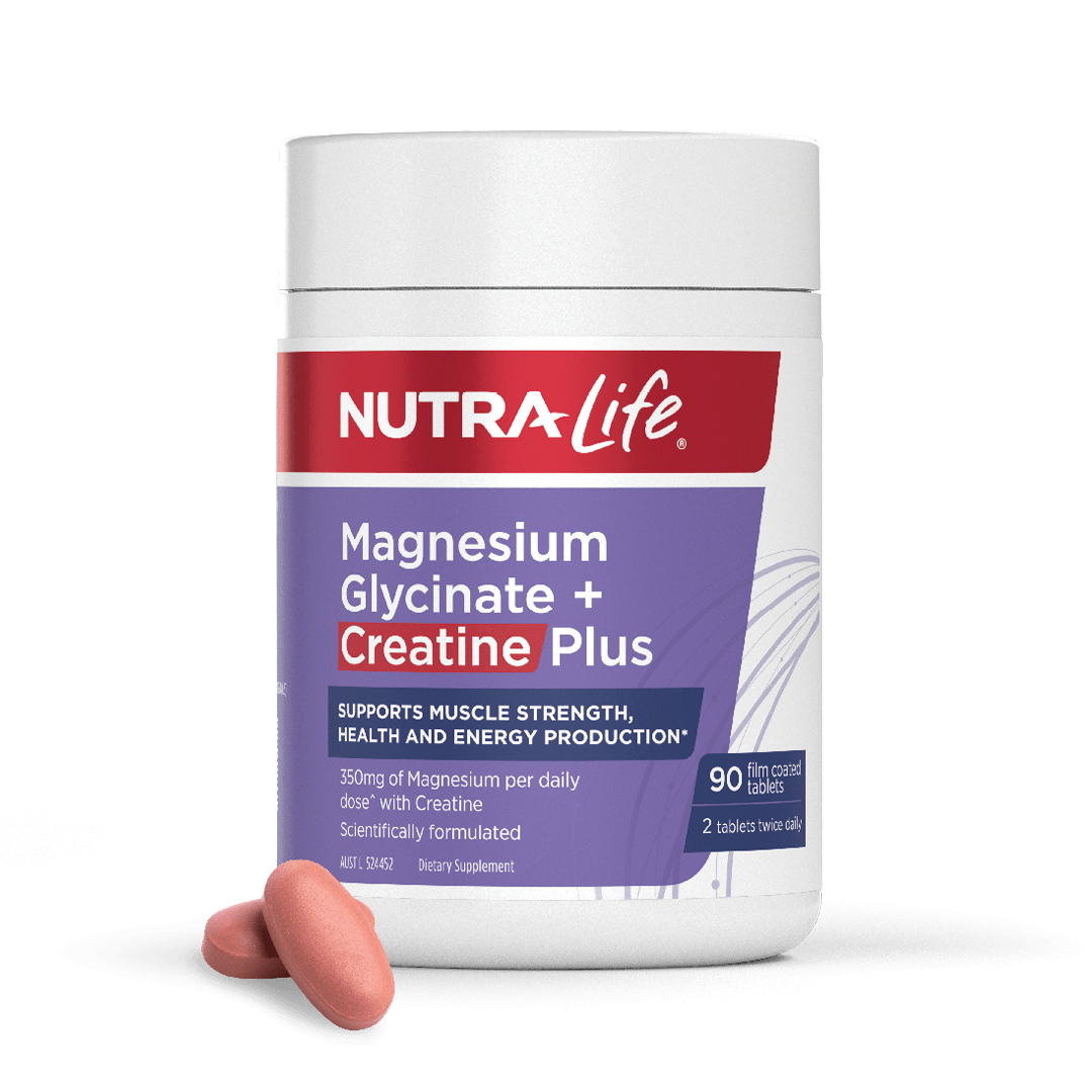 Nutra-Life Magnesium Glycinate + Creatine Plus supplement container 