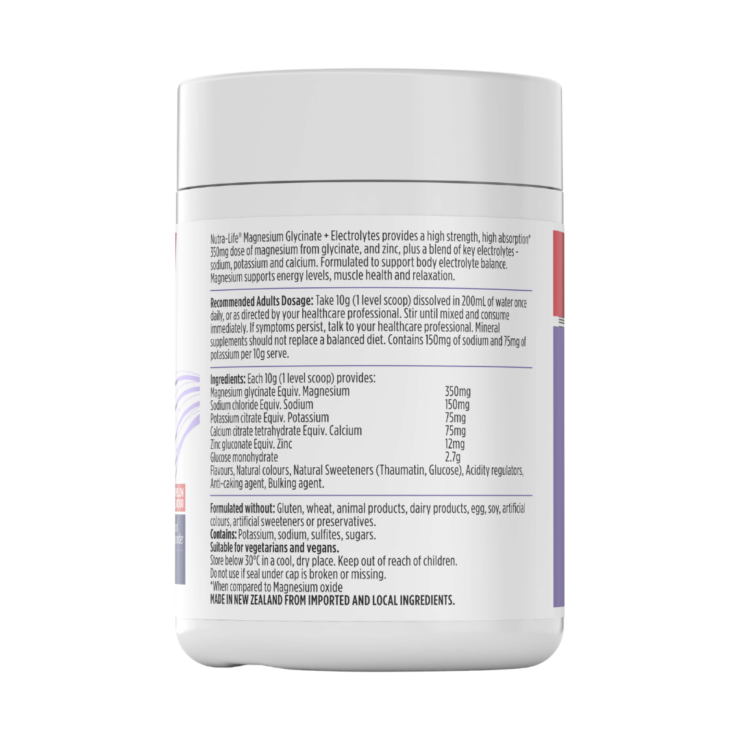 Nutra-life Magnesium Glycinate + Electrolytes BOP