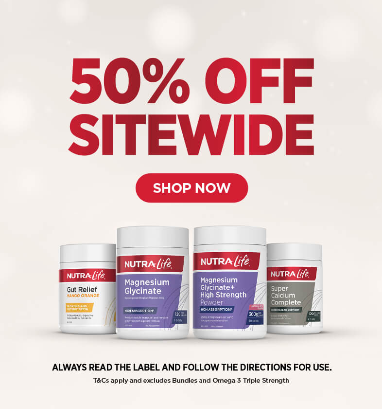 Nutra-Life sale 50% off 