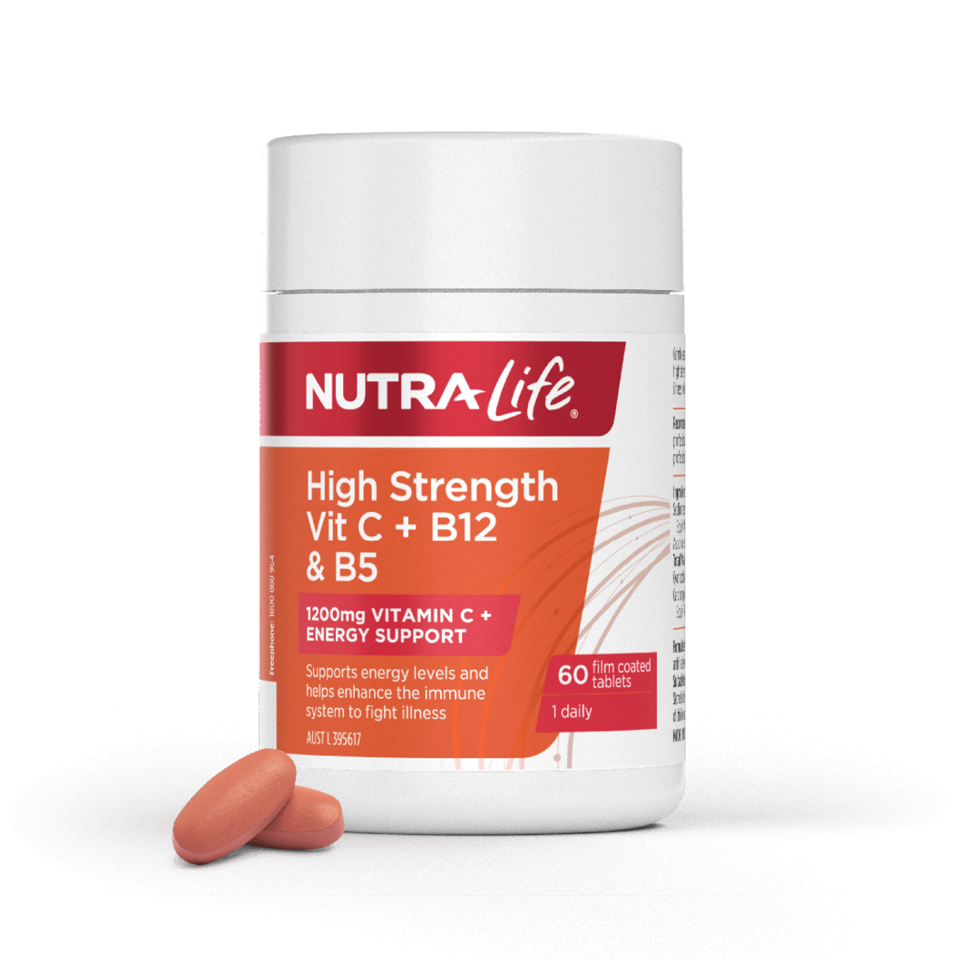 Nutralife High Strength VitC_B12_B5 60tabs