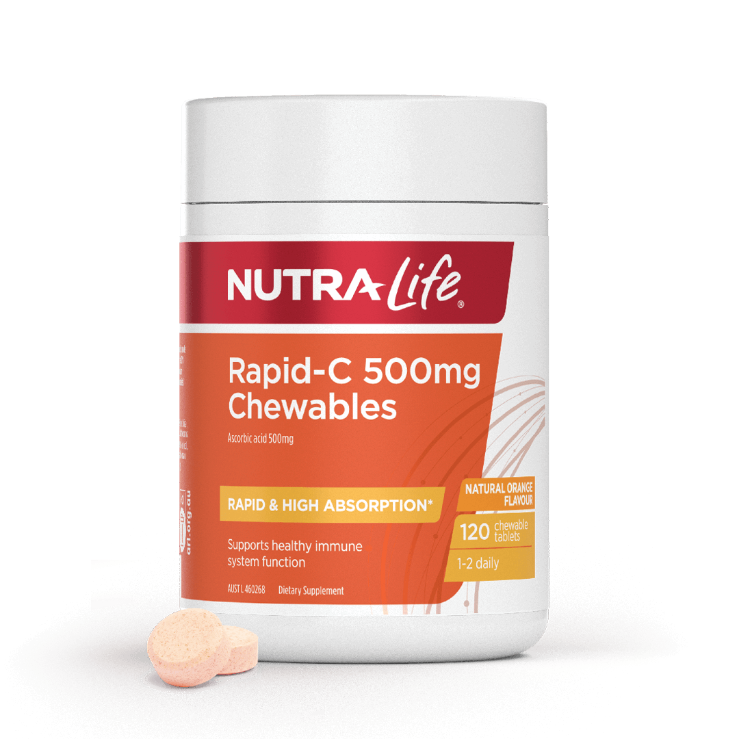 Rapid-C 500mg chewables FOP