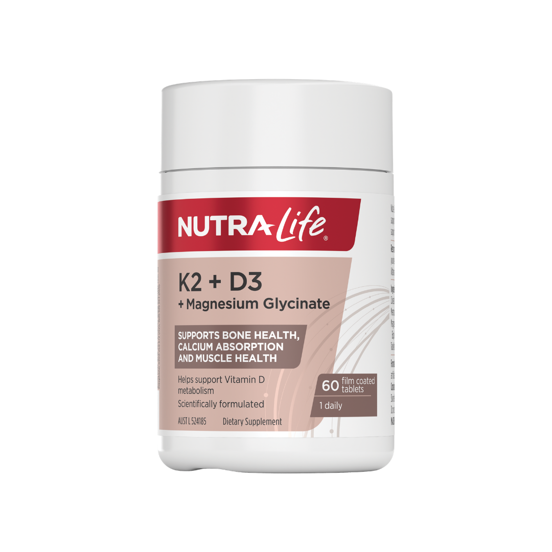 Nutra-life K2 + D3 + Magnesium Glycinate 60 FOP