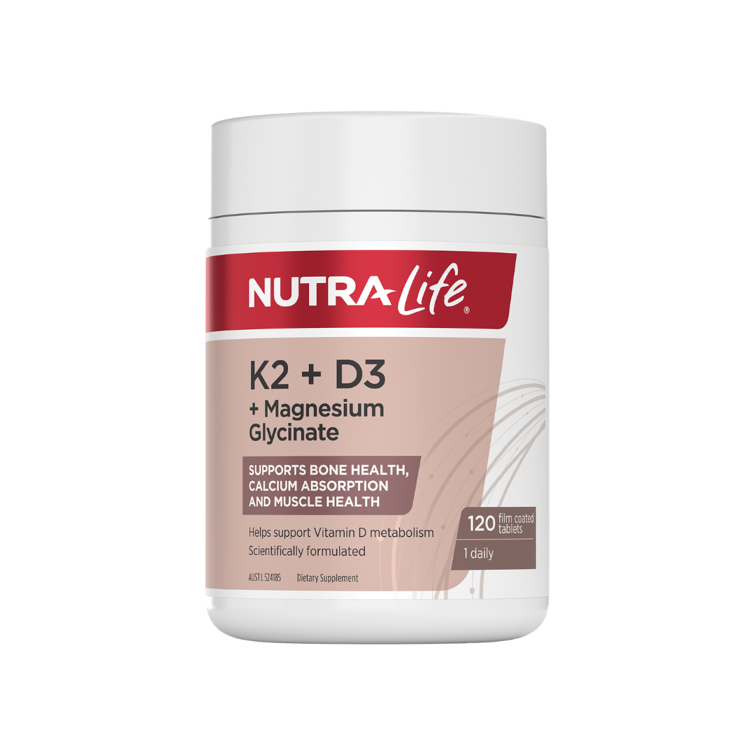 Nutra-life K2 + D3 + Magnesium Glycinate 120 FOP